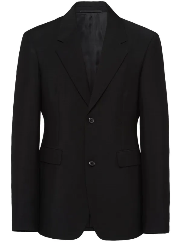 SINGLE-BREASTED BLACK LEATHER JACKET sold by Lord & Taylor
