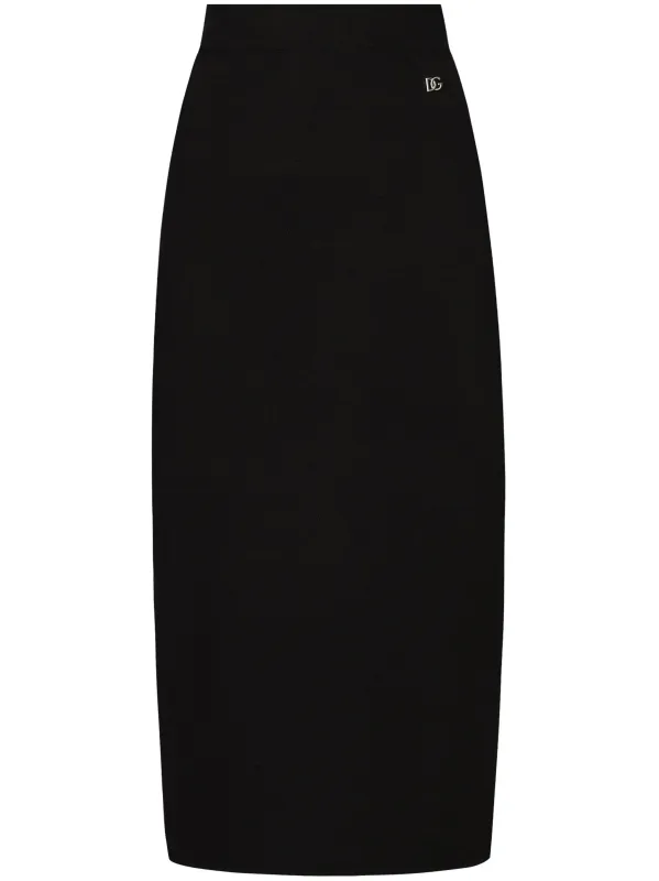 BLACK LONGUETTE VISCOSE SKIRT sold by Lord & Taylor