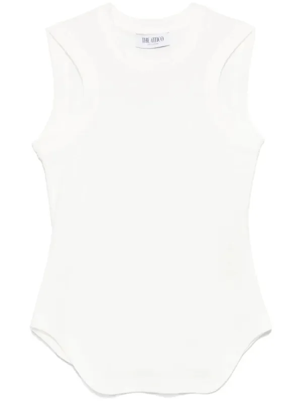 REESE WHITE COTTON TANK TOP sold by Lord & Taylor