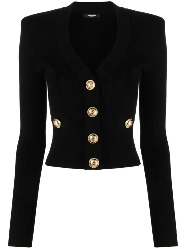 BLACK SHORT KNIT CARDIGAN sold by Lord & Taylor