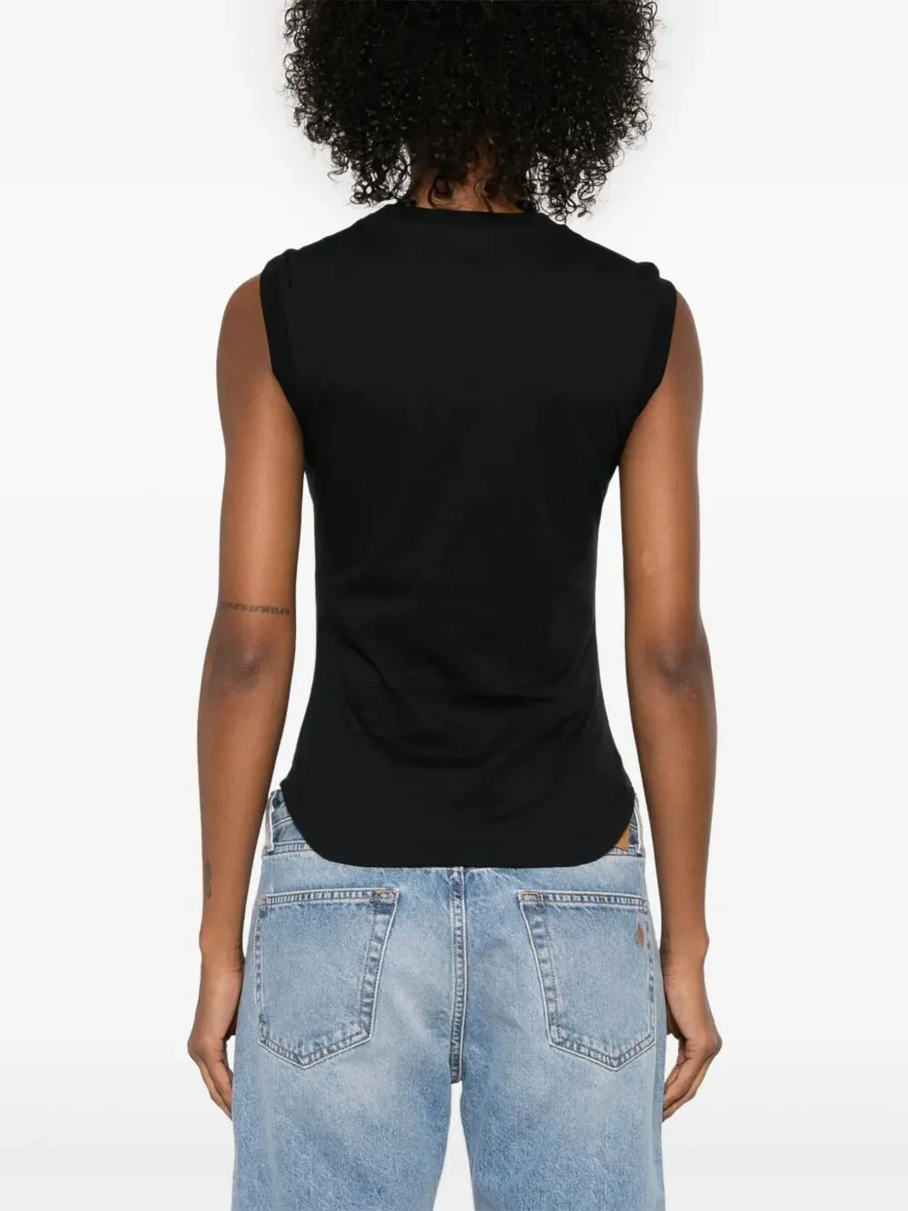 REESE BLACK COTTON TANK TOP sold by Lord & Taylor product image thumbnail 5
