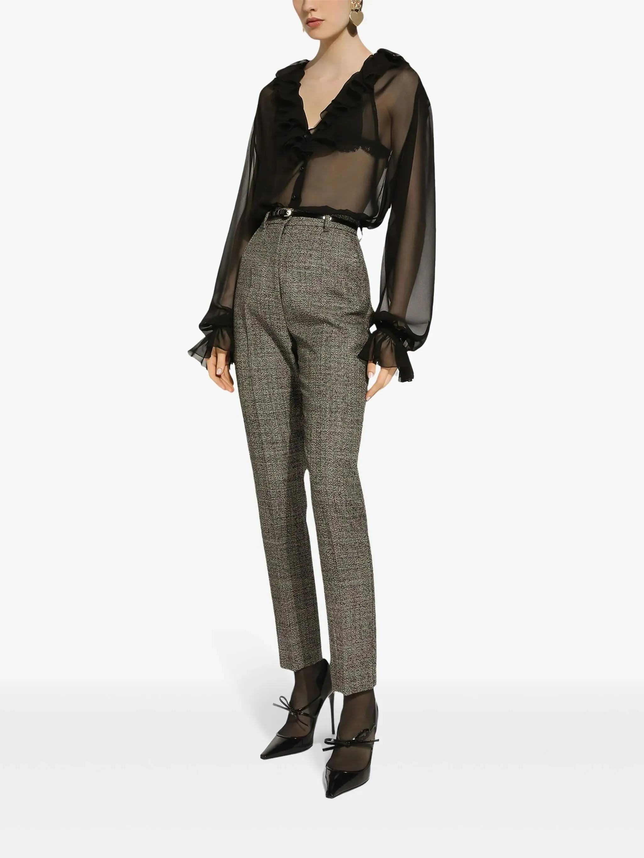 BLACK SILK BLOUSE sold by Lord & Taylor product image thumbnail 3