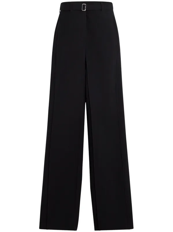 BLACK WOOL TROUSERS WITH BELT sold by Lord & Taylor