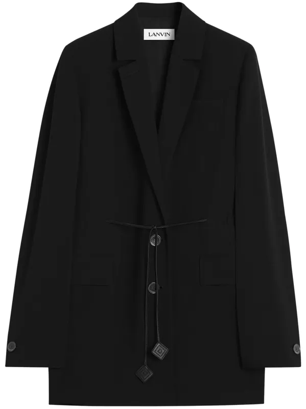 VIRGIN WOOL BLACK BLAZER sold by Lord & Taylor