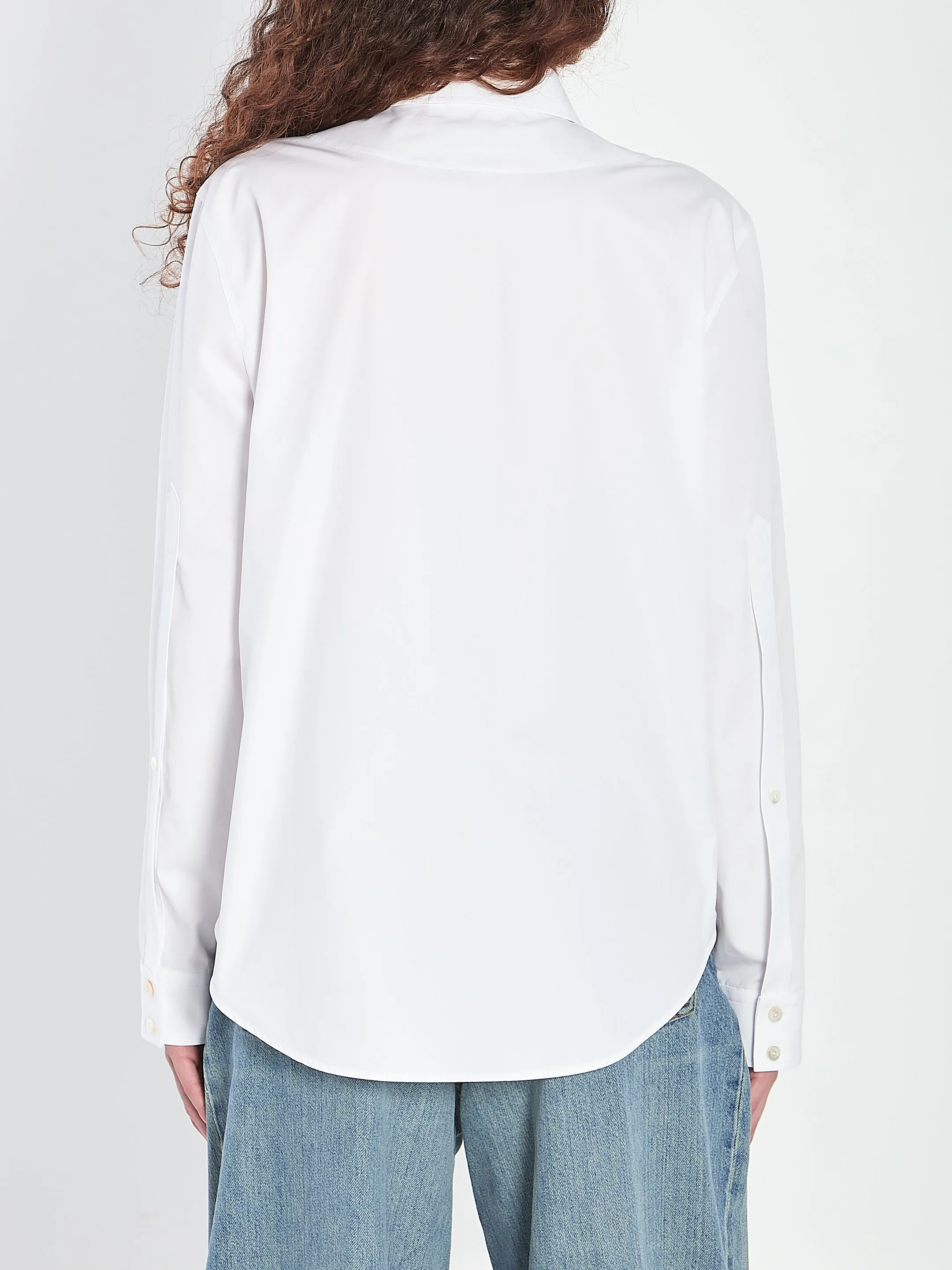 WHITE COTTON POPLIN SHIRT sold by Lord & Taylor product image thumbnail 4