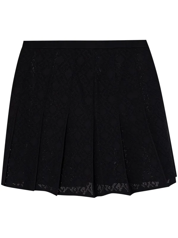 BLACK PLEATED VISCOSE SKIRT sold by Lord & Taylor