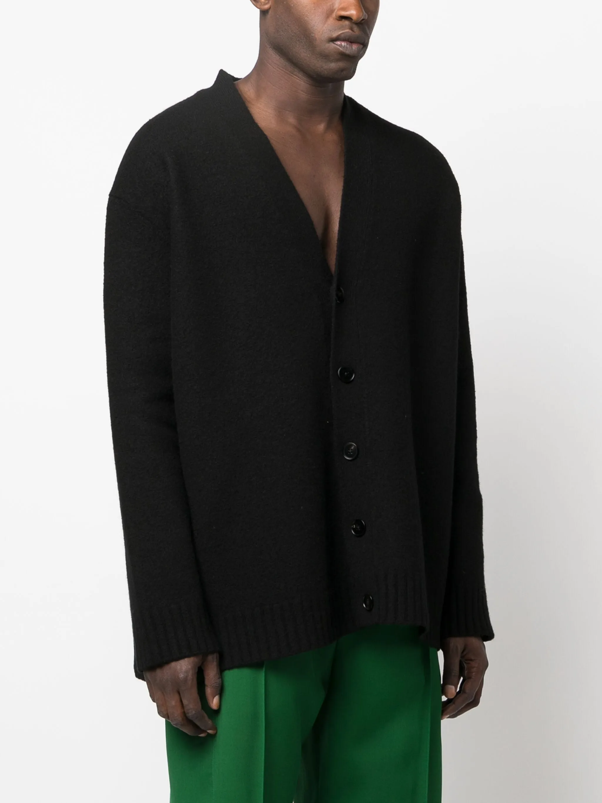 OVERSIZED BOXY WOOL COTTON CARDIGAN sold by Lord & Taylor product image thumbnail 3