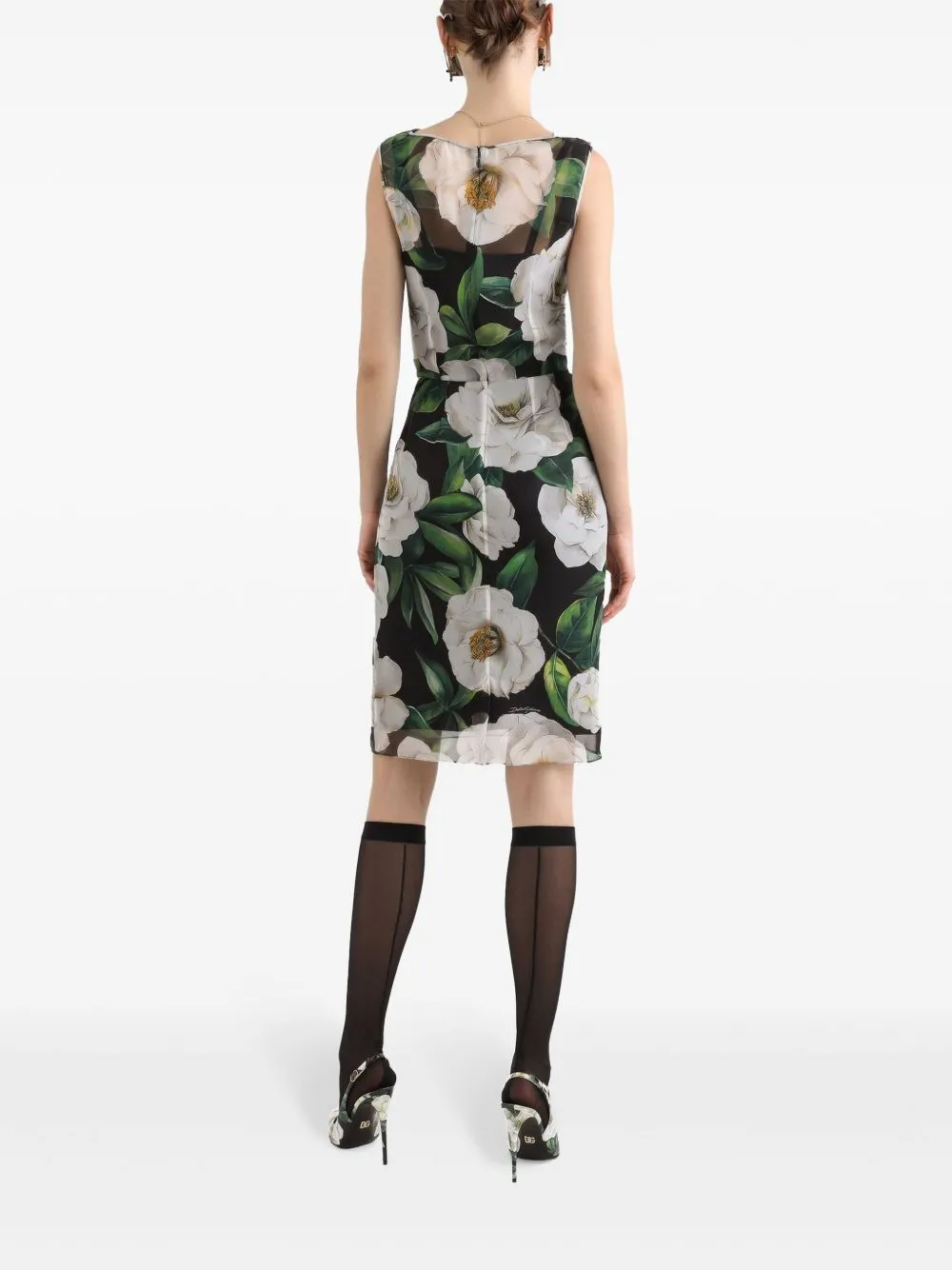 MULTICOLOR MIDI SILK DRESS sold by Lord & Taylor product image thumbnail 3