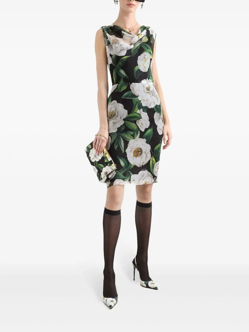MULTICOLOR MIDI SILK DRESS sold by Lord & Taylor product image thumbnail 5