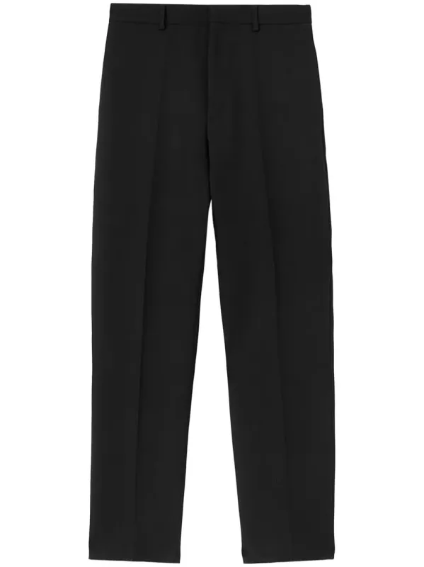 BLACK TAPERED WOOL TROUSERS sold by Lord & Taylor