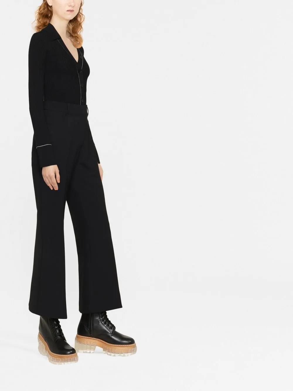 BLACK POLYESTER WOOL TROUSERS sold by Lord & Taylor product image thumbnail 4