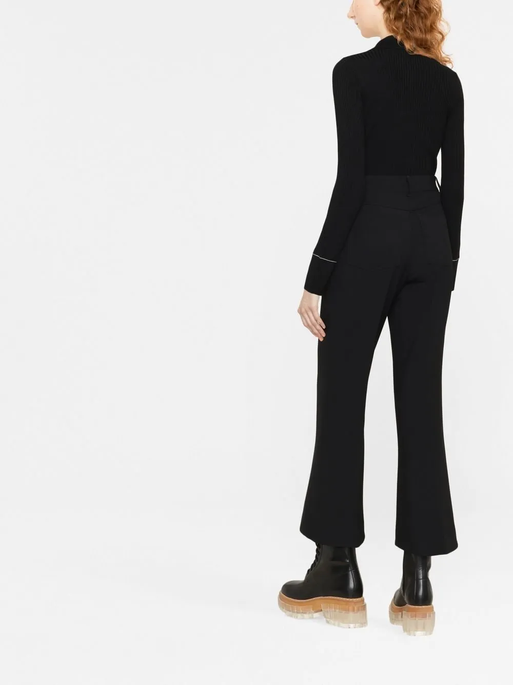 BLACK POLYESTER WOOL TROUSERS sold by Lord & Taylor product image thumbnail 3