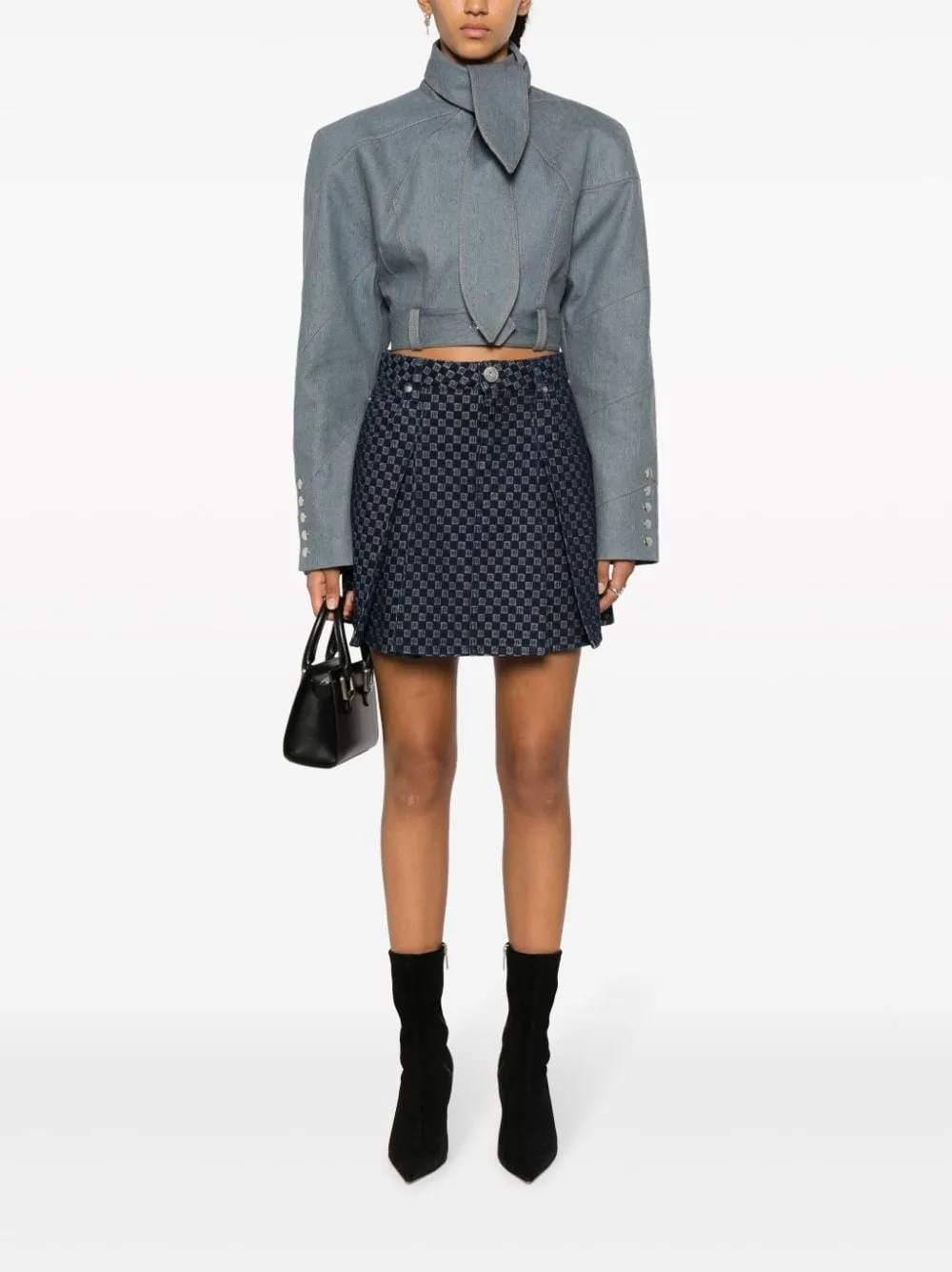 MINI MONOGRAM DENIM DRESS sold by Lord & Taylor product image thumbnail 5