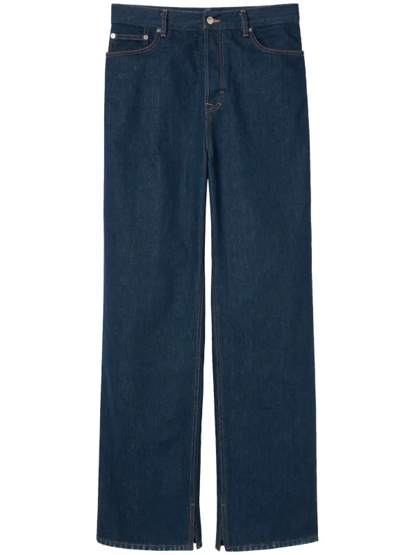 BLUE COTTON DENIM TROUSERS sold by Lord & Taylor