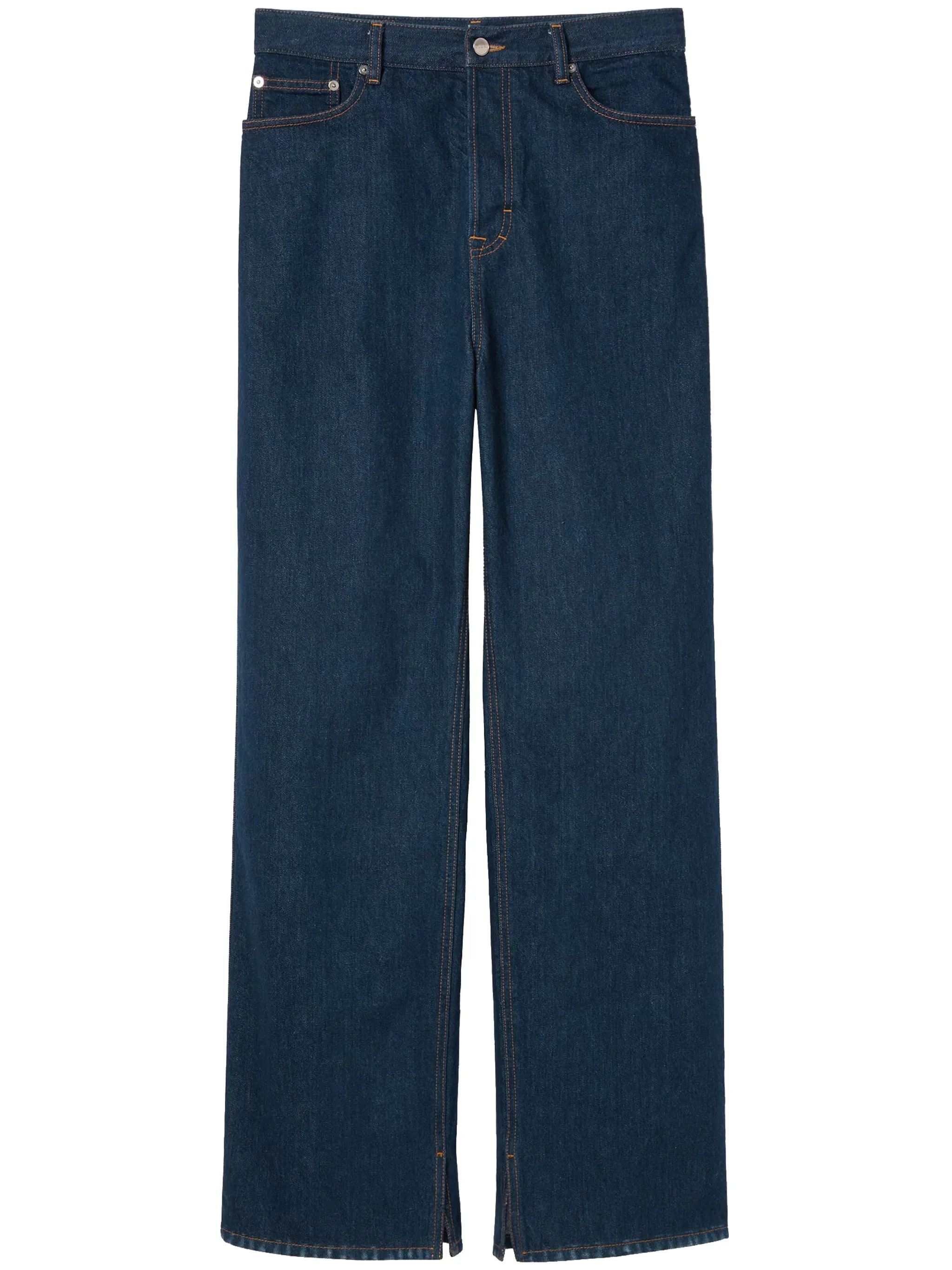 BLUE COTTON DENIM TROUSERS sold by Lord & Taylor