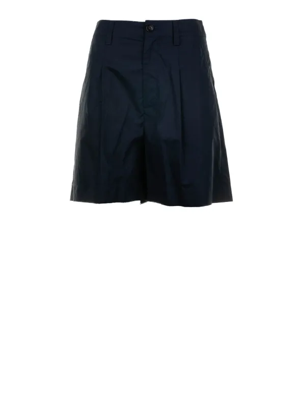 HIGH-WAISTED TAILORED BLUE SHORTS sold by Lord & Taylor