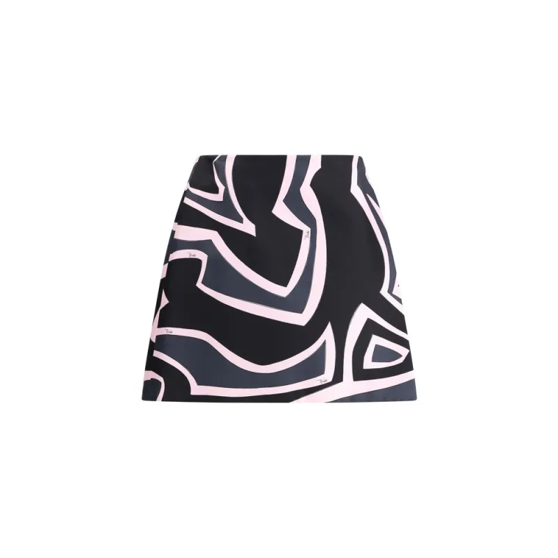 Wrap mini Skirt with Marmo print sold by Lord & Taylor