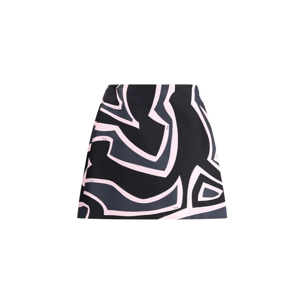 Wrap mini Skirt with Marmo print sold by Lord & Taylor