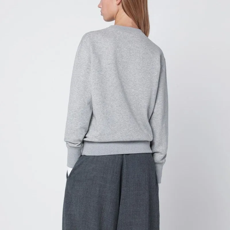 GREY MELANGE CASHMERE BLEND SWEATSHIRT sold by Lord & Taylor product image thumbnail 2