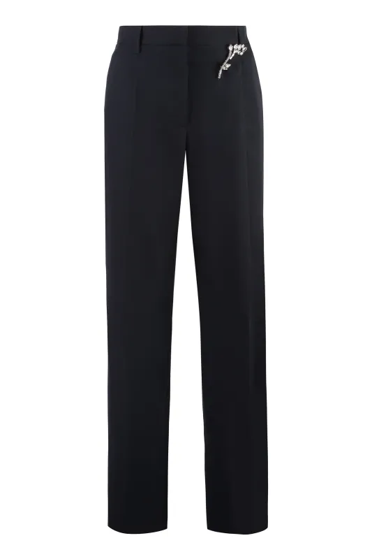 WOOL GABARDINE TROUSERS sold by Lord & Taylor