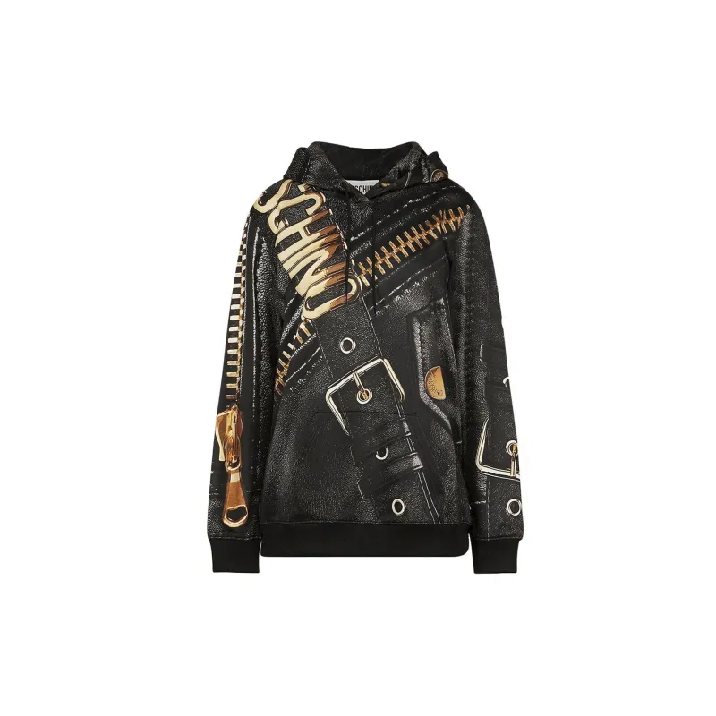Moschino Marco Biker Hooded Sweatshirt sold by Lord & Taylor