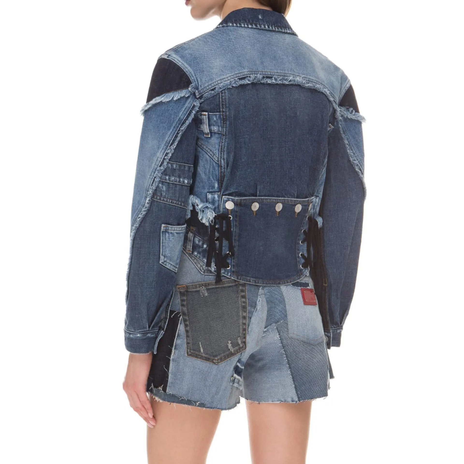 Dolce & Gabbana Denim Patchwork Jacket sold by Lord & Taylor product image thumbnail 3