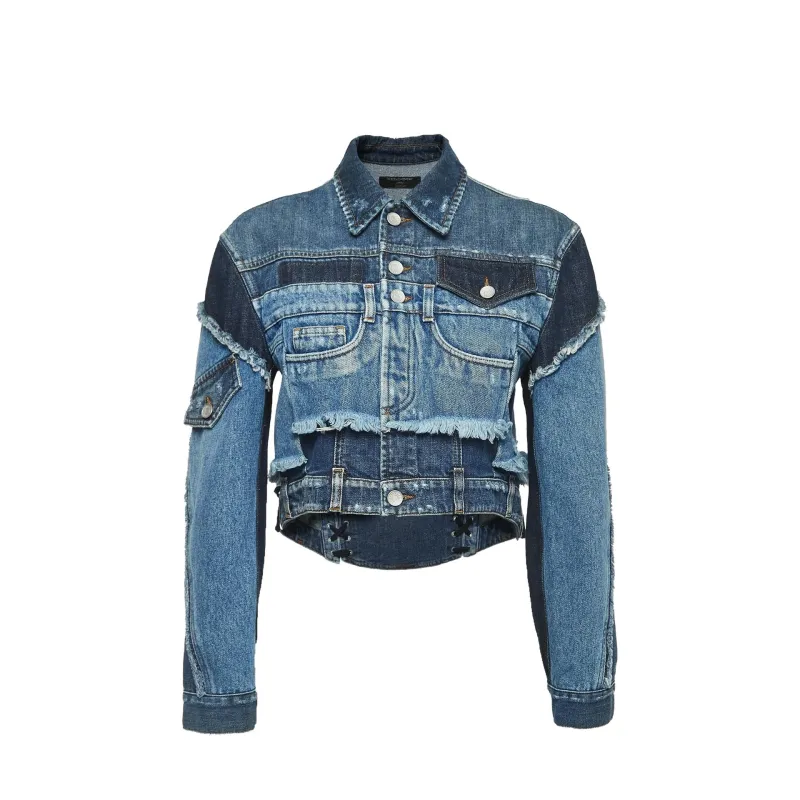 Dolce & Gabbana Denim Patchwork Jacket sold by Lord & Taylor
