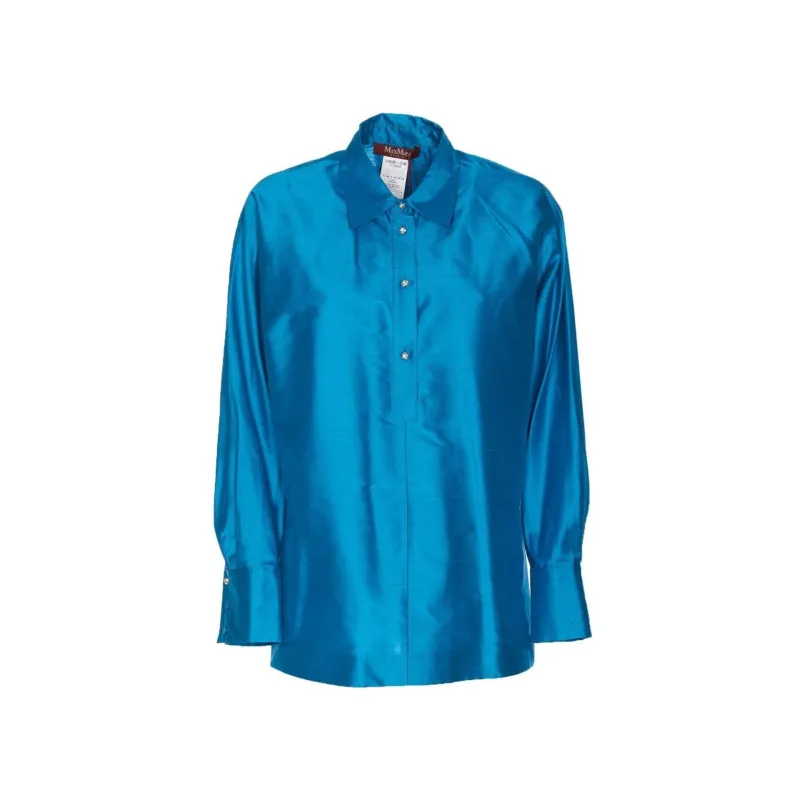 Max Mara Studio 'Canga' Silk Shirt sold by Lord & Taylor