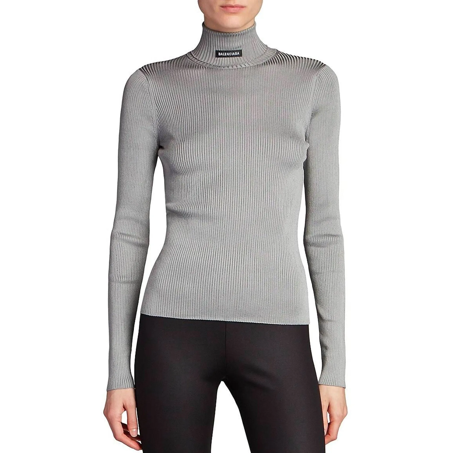 Balenciaga Ribbed Turtleneck Sweater sold by Lord & Taylor product image thumbnail 2