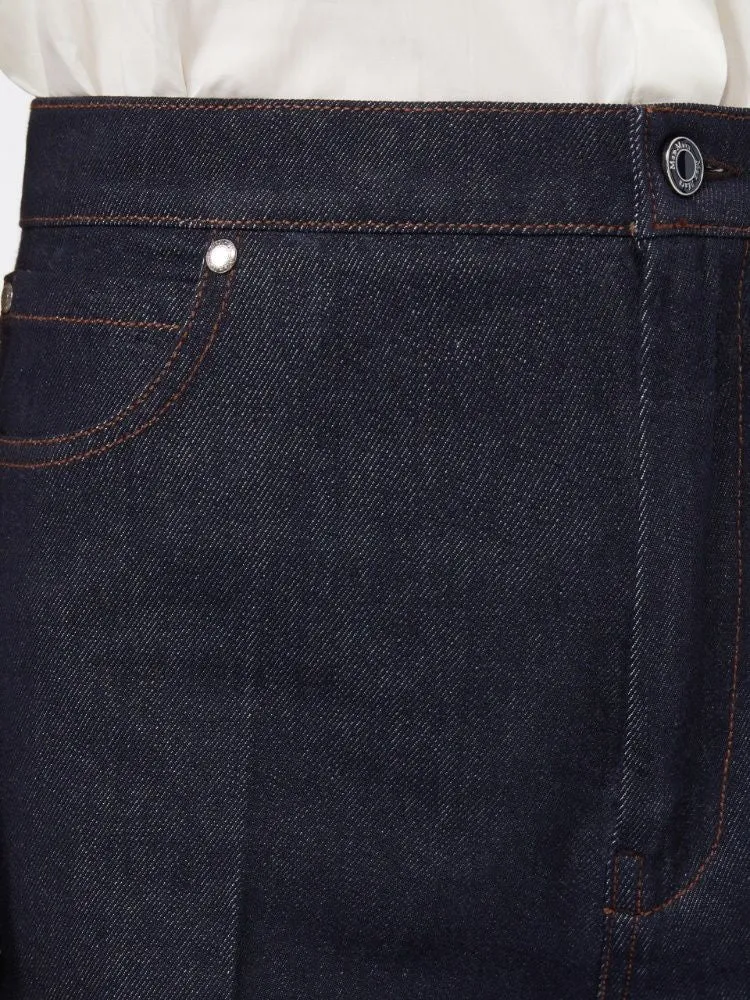 CARMINE - WIDE LEG DENIM JEANS sold by Lord & Taylor product image thumbnail 4