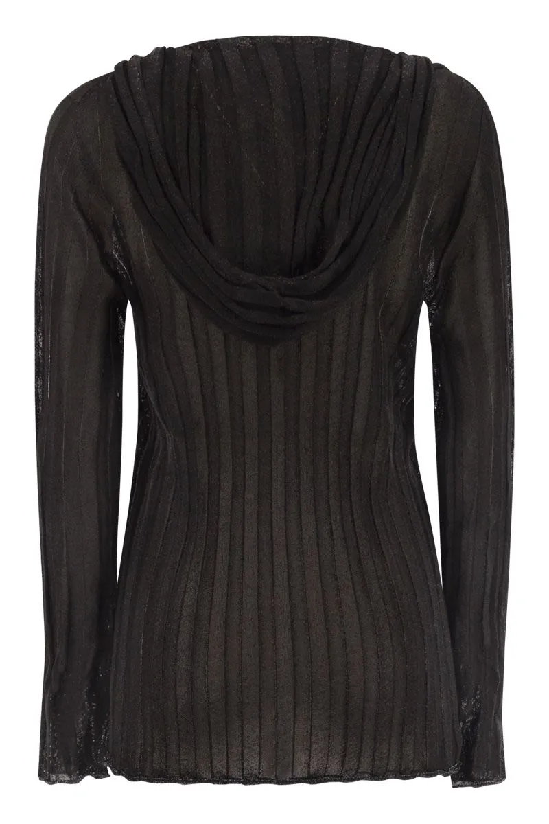 LUREX HOODED JUMPER sold by Lord & Taylor product image thumbnail 2