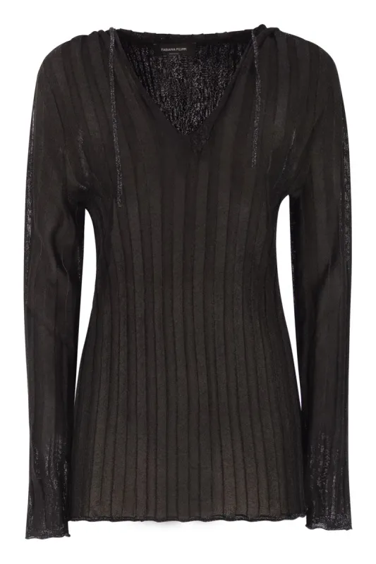 LUREX HOODED JUMPER sold by Lord & Taylor