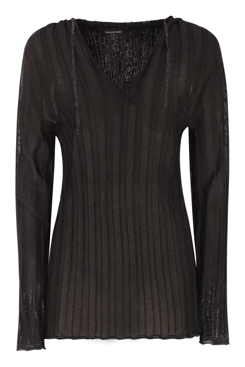 LUREX HOODED JUMPER sold by Lord & Taylor