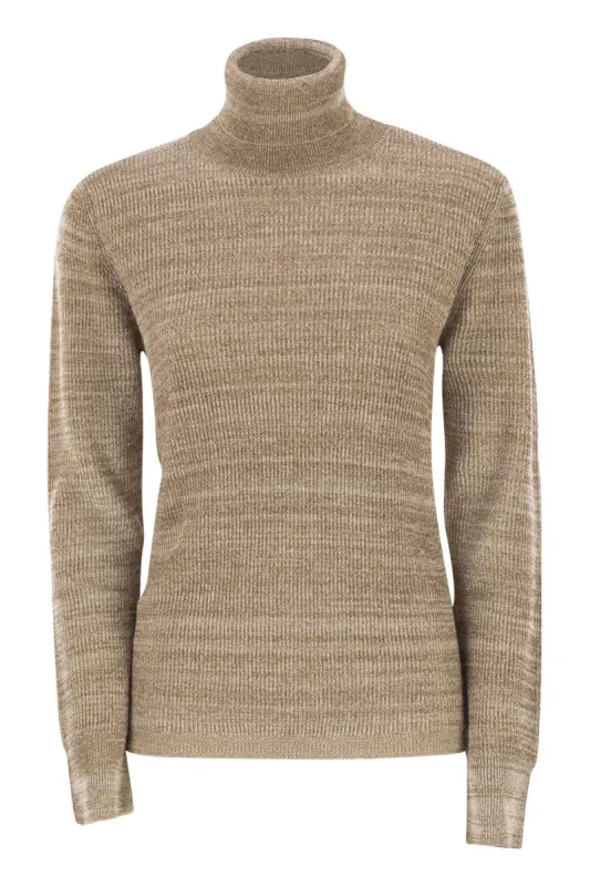 PLATINUM YARN TURTLENECK sold by Lord & Taylor