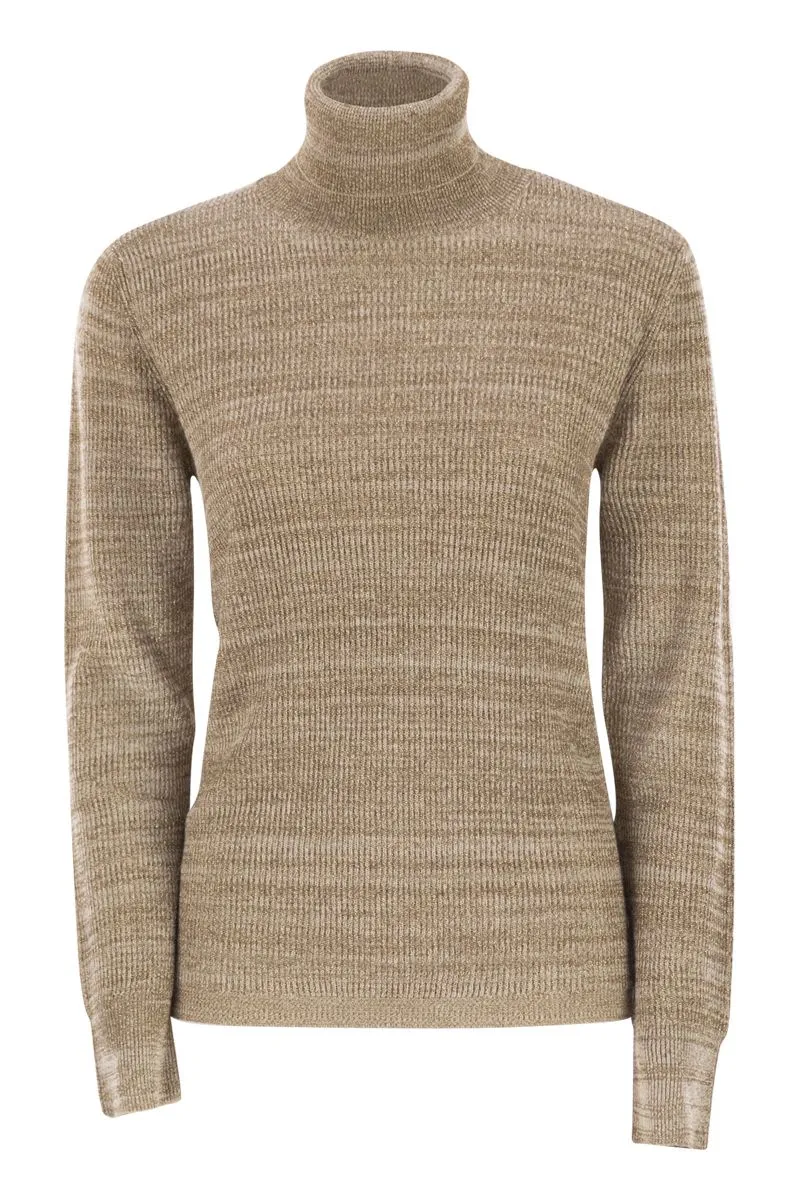 PLATINUM YARN TURTLENECK sold by Lord & Taylor