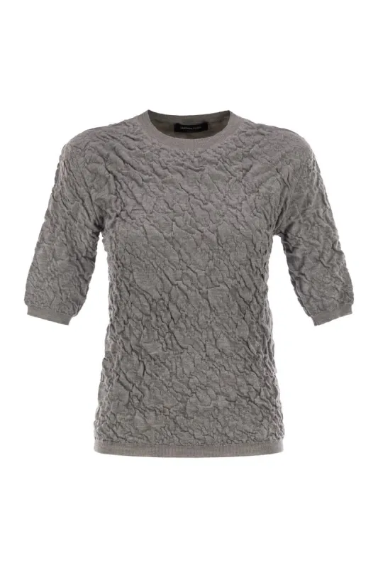 SLIM-FIT JUMPER WITH EMBOSSED FINISH made by Fabiana Filippi