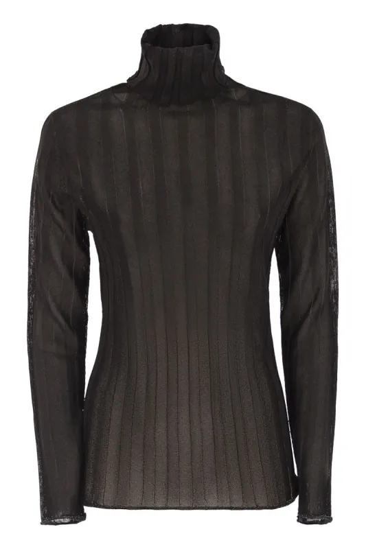 RIBBED TURTLENECK WITH LUREX sold by Lord & Taylor