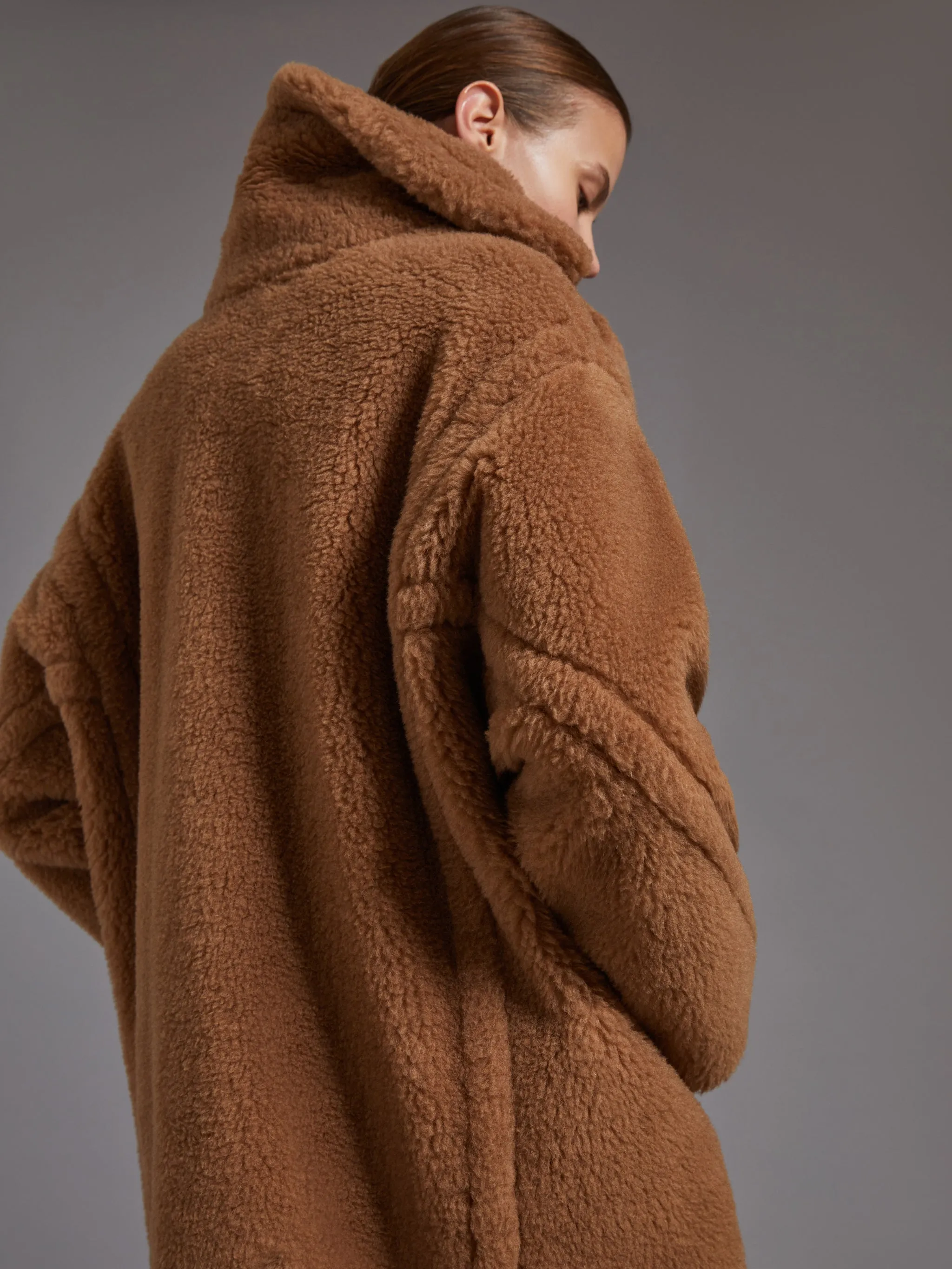 DRAMMA - TEDDY BEAR ICON COAT SHORT IN ALPACA AND WOOL sold by Lord & Taylor product image thumbnail 5