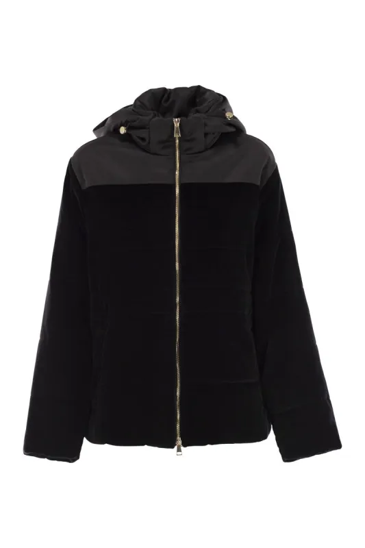 PADDED VELVET JACKET WITH HOOD sold by Lord & Taylor