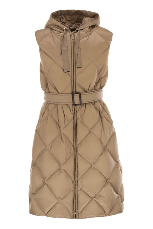 TREGIL - MIDI PADDED WAISTCOAT IN WATER-REPELLENT CANVAS sold by Lord & Taylor