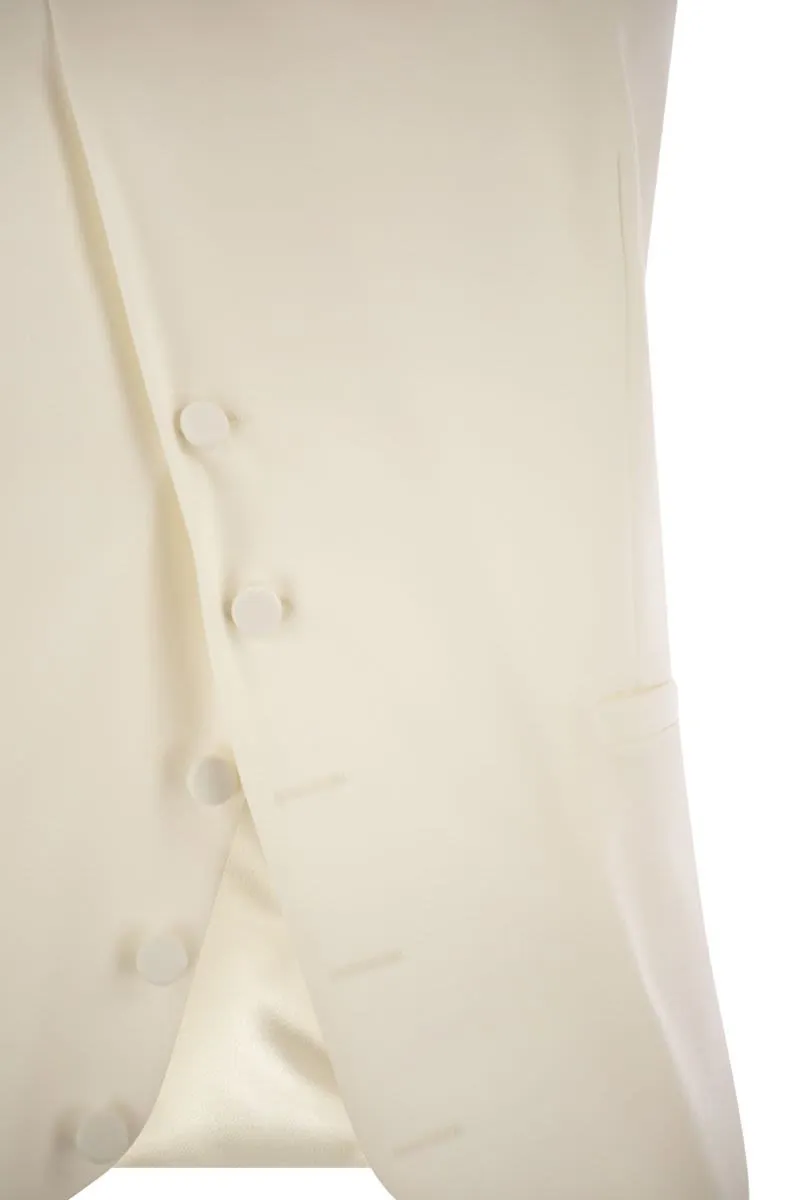 SELVA - WOOL GABARDINE AND SATIN WAISTCOAT sold by Lord & Taylor product image thumbnail 4