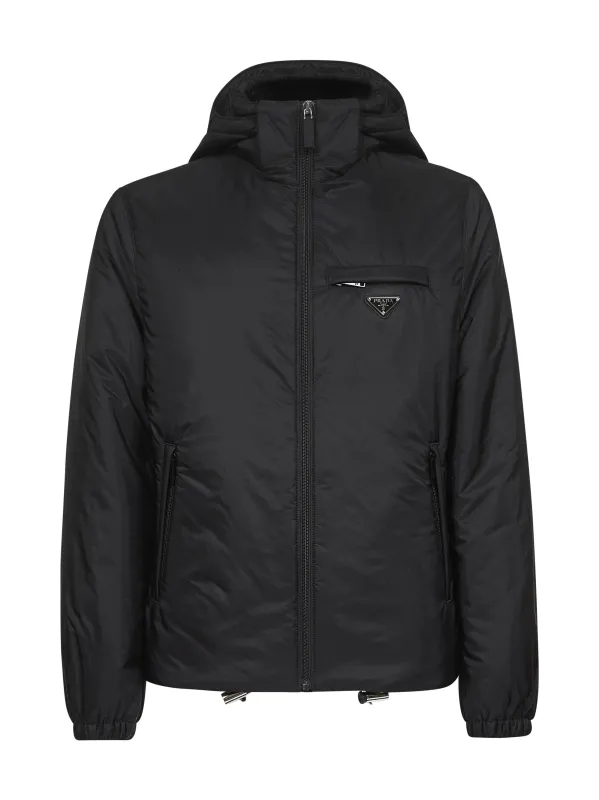 Black Re-Nylon Hooded Down Jacket sold by Lord & Taylor