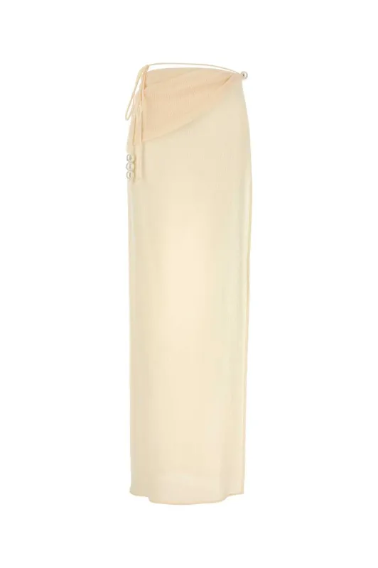 CREAM STRETCH LYOCELL BLEND SKIRT sold by Lord & Taylor