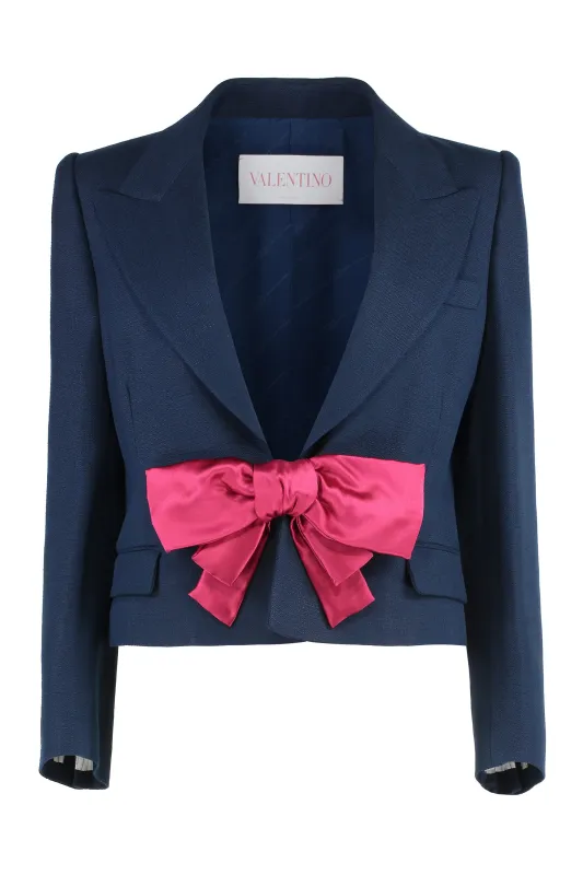 Short Jacket with Applied Bow sold by Lord & Taylor
