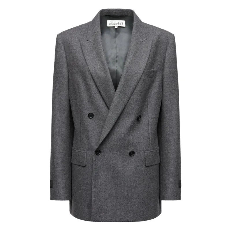 Medium Grey Double-Breasted Jacket sold by Lord & Taylor