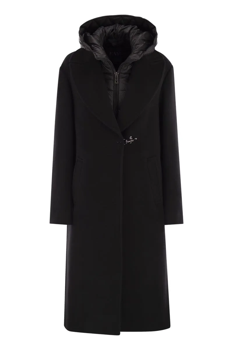 DOUBLE FRONT COAT IN WOOL AND CASHMERE sold by Lord & Taylor