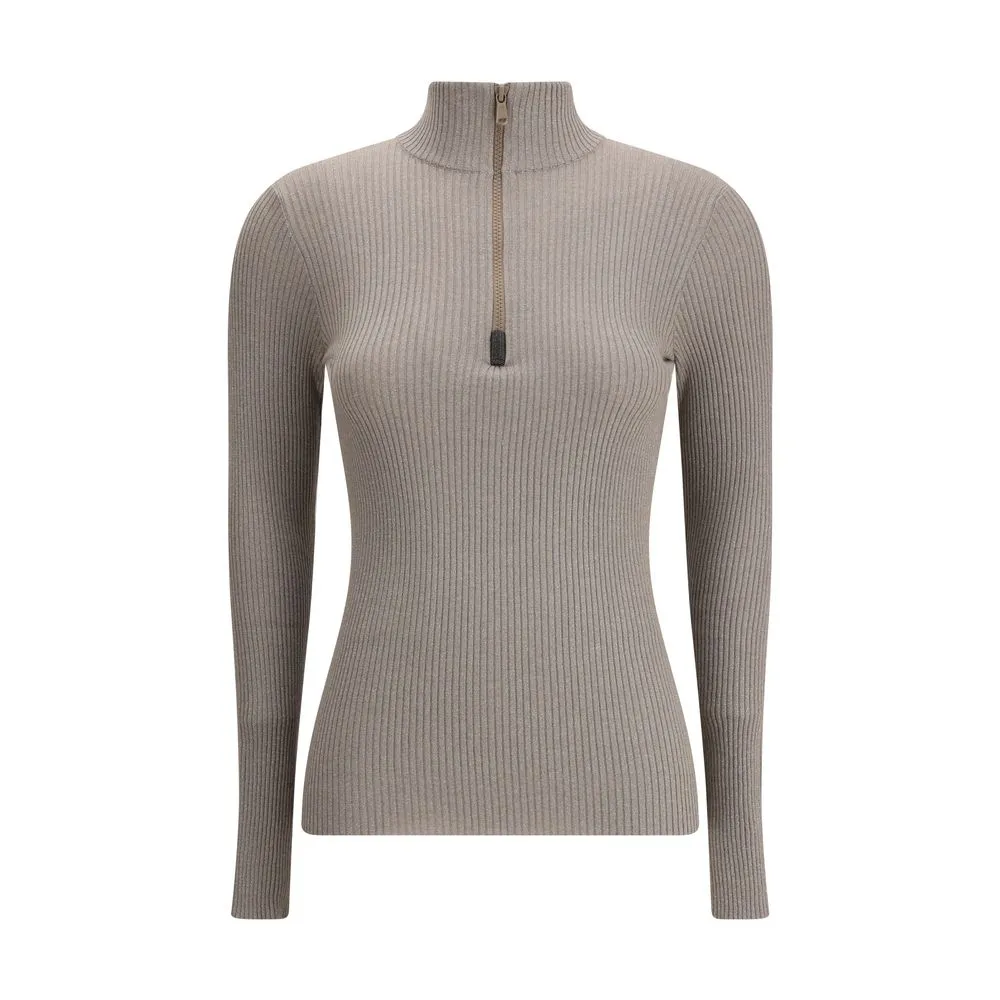 Zipped high neck Top sold by Lord & Taylor