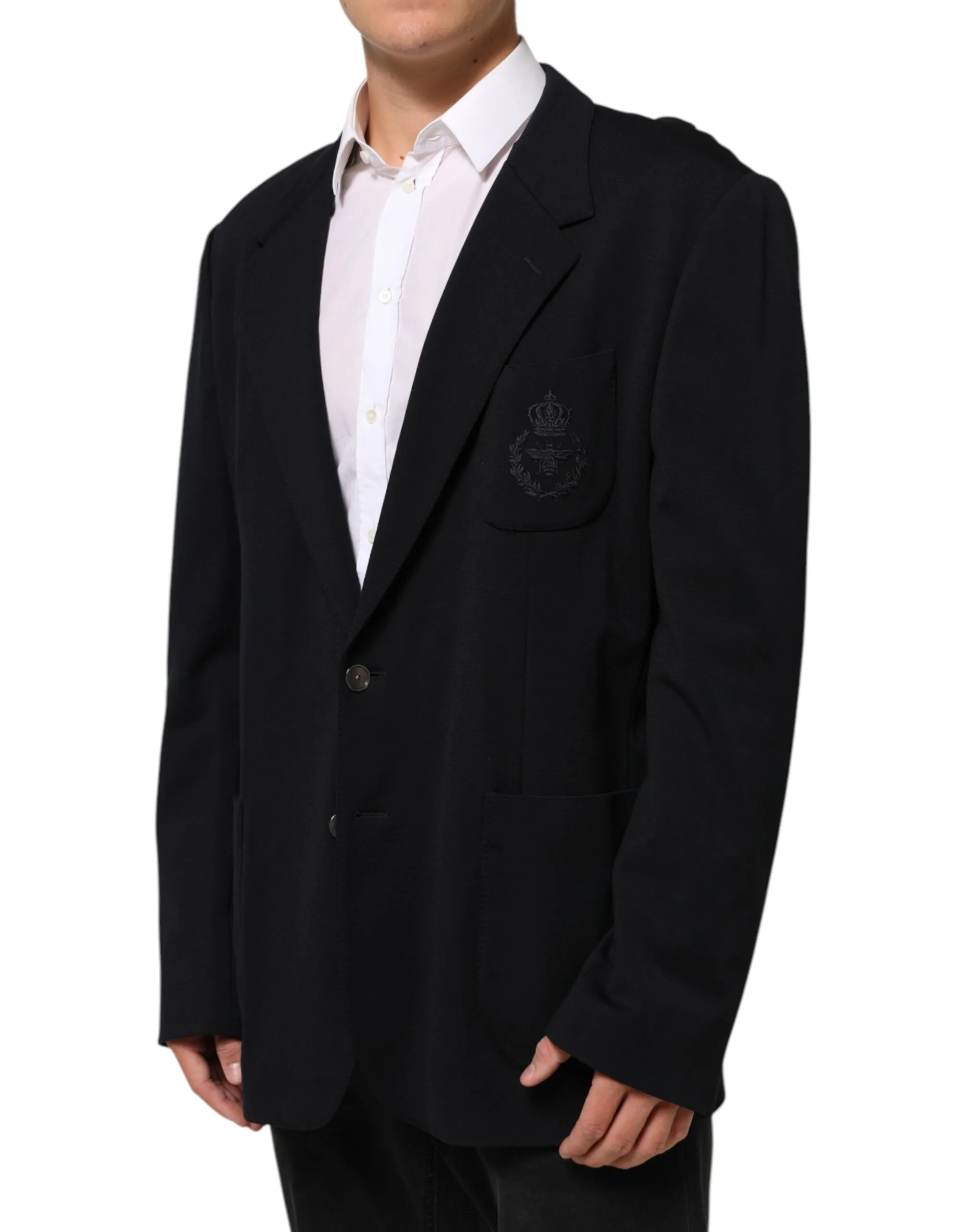 Black Viscose 2 Buttons Suit Jacket Blazer sold by Lord & Taylor product image thumbnail 3