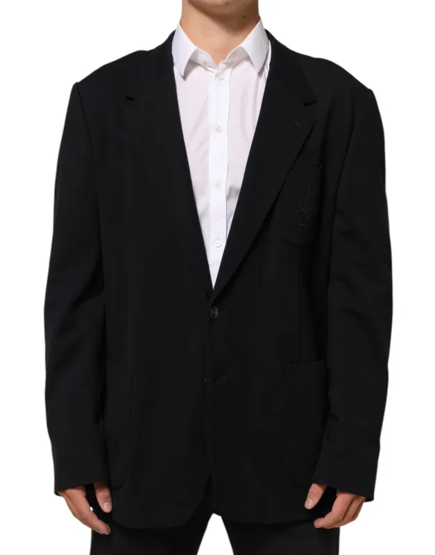 Black Viscose 2 Buttons Suit Jacket Blazer sold by Lord & Taylor