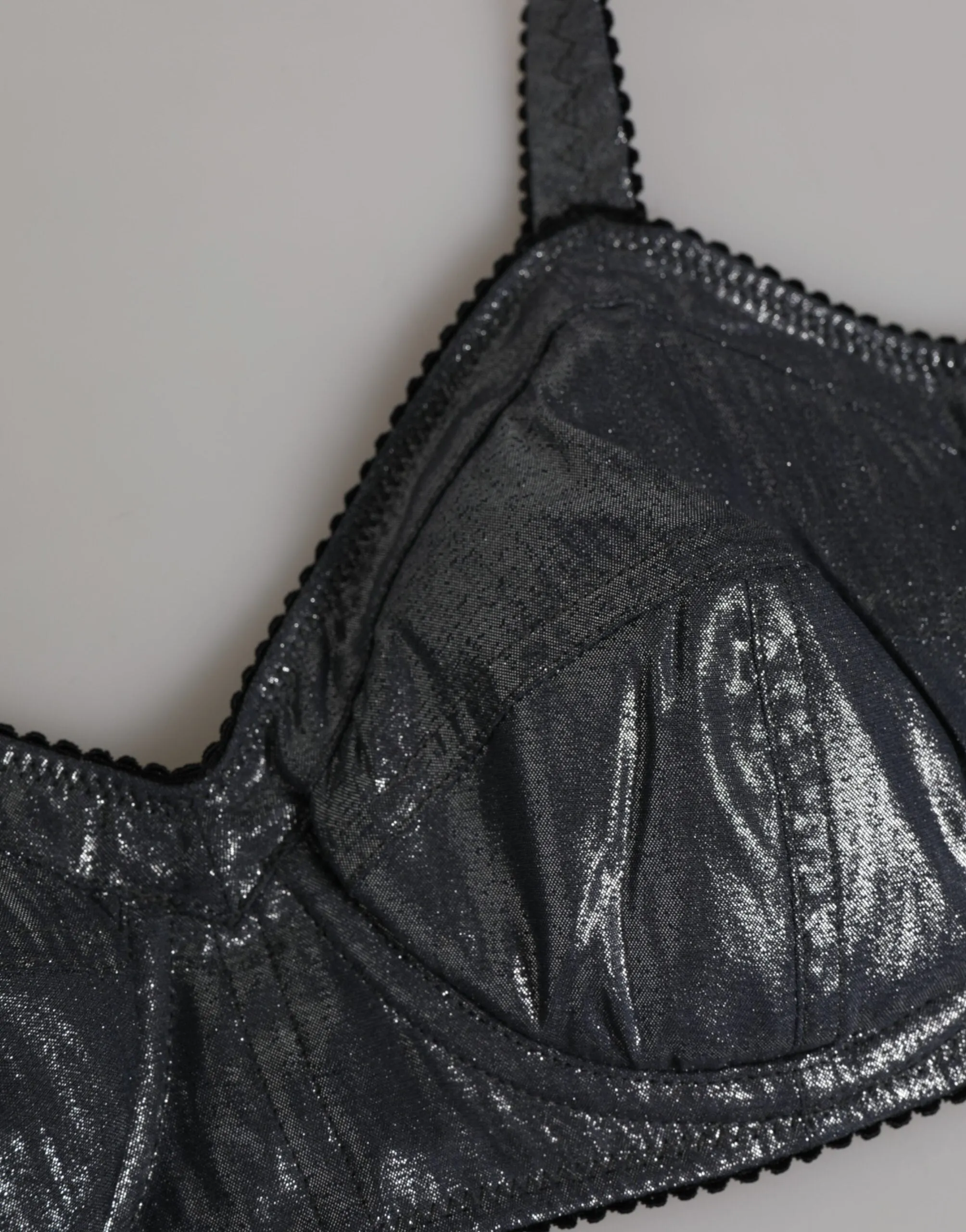 Dark Gray Silk Stretch Balconcino Bra Underwear sold by Lord & Taylor product image thumbnail 3